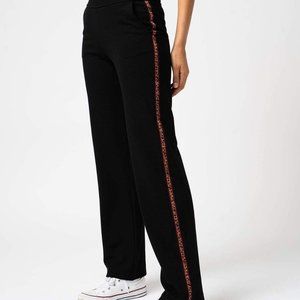 Saint + Sofia Runway Pant  w Black Leopard Trim